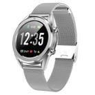 DT28 1.54inch IP68 Waterproof Steel Strap Smartwatch Bluetooth 4.2, Support Incoming Call Reminder / Blood Pressure Monitoring / Watch Payment(Silver) - 1