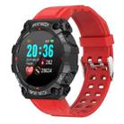 FD68 1.3 inch Color Round Screen Sport Smart Watch, Support Heart Rate / Multi-Sports Mode(Red) - 1