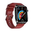 TK11P 1.83 inch IPS Screen IP68 Waterproof Silicone Band Smart Watch, Support Stress Monitoring / ECG (Red) - 2