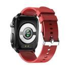 TK11P 1.83 inch IPS Screen IP68 Waterproof Silicone Band Smart Watch, Support Stress Monitoring / ECG (Red) - 3