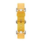Original For Xiaomi Mi Band 8 Nylon Braided + Leather Watch Band(Yellow) - 2