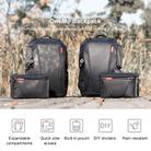 PGYTECH P-CB-020 2 in 1 Waterproof  Shockproof Outdoor Dual Shoulders Backpack + Single Shoulder Bag (Black) - 3