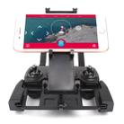 Foldable Stretchable Rotatable Aviation Aluminum Alloy Holder for DJI Mavic Pro / Air / Spark Transmitter, Suitable for 5.5-9.7 inch Smartphone / Tablet (Black) - 1