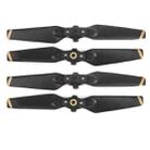 2 Pairs 4730F Foldable Quick-Release CW / CCW Propellers for DJI Spark(Gold) - 2