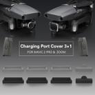 Sunnylife M2-DC276 Drone Body + Battery Charging Port Silicone Cover for DJI Mavic 2 Pro / Zoom(Black) - 3