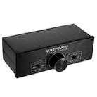 LINEPAUDIO A967 Full-balanced Passive PreAmp Active Speaker Two-channel Volume Controller(Black) - 1