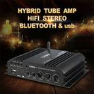 Car / Household Four Channels LED Display Amplifier Audio, Support Bluetooth / MP3 / USB / FM / SD Card with Remote Control, US Plug - 6