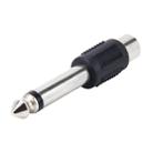 6.35mm to RCA Male to Female Plug Stereo Audio Adapter - 1
