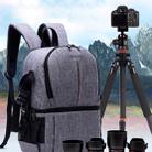 Multi-functional Waterproof Nylon Shoulder Backpack Padded Shockproof Camera Case Bag for Nikon Canon DSLR Cameras(Black) - 6