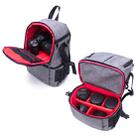 Multi-functional Waterproof Nylon Shoulder Backpack Padded Shockproof Camera Case Bag for Nikon Canon DSLR Cameras(Black) - 8