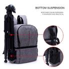 Multi-functional Waterproof Nylon Shoulder Backpack Padded Shockproof Camera Case Bag for Nikon Canon DSLR Cameras(Black) - 11