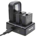 Dual Batteries Charger + Remote Control Charger with USB Cable for GoPro HERO7 Black /6 /5 (AHDBT-501), Batteries not included(Black) - 1