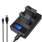 AHDBT-501 LCD Screen Dual Batteries Charger for GoPro HERO5 with Displays Charging Capacity - 1