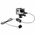 BOYA BY-GM10 Micro 5 Pin Omni-directional Audio Lavalier Condenser Microphone with Tie Clip for GoPro HERO4 /3+ /3(Black) - 1