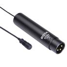 BOYA BY-M4C Professional Clip-On XLR Connector Lavalier Cardioid Condenser Microphone(Black) - 1