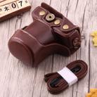 Full Body Camera PU Leather Case Bag with Strap for Canon EOS M10(Coffee) - 1