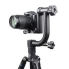 YELANGU Horizontal 360 Degree Gimbal Tripod Head for Home DV and SLR Cameras(Black) - 1