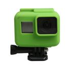 Original for GoPro HERO5 Silicone Border Frame Mount Housing Protective Case Cover Shell(Green) - 1