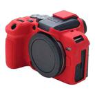 For Canon EOS R10 Soft Silicone Protective Case (Red) - 1