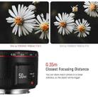 YONGNUO YN50MM F1.8C II F1.8 Auto Focus Lens for Canon EF Mount New Lens (Black) - 3