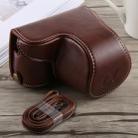 Full Body Camera PU Leather Case Bag with Strap for Sony A5100 (Coffee) - 1