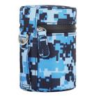 Camouflage Color Small Lens Case Zippered Cloth Pouch Box for DSLR Camera Lens, Size: 11x8x8cm (Blue) - 1