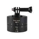 360 Degree Auto Rotation 60 Minutes Time Lapse Stabilizer Tripod Head Adapter for GoPro(Black) - 1