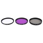 JUNESTAR 3 in 1 Proffesional 58mm Lens Filter(CPL + UV + FLD / Purple) for GoPro & Xiaomi Xiaoyi Yi Sport Action Camera - 1