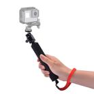 Universal 360 degree Selfie Stick with Red Rope for Gopro, Cellphone, Compact Cameras with 1/4 Threaded Hole, Length: 210mm-525mm - 1