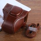 XT100 PU Leather Camera Protective bag for FUJIFILM X-T100 Camera, with Strap(Coffee) - 1