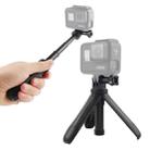 GP446 Multifunctional Mini Fixed Tripod for GoPro Hero11 Black / HERO10 Black /9 Black /8 Black /7 /6 /5 /5 Session /4 Session /4 /3+ /3 /2 /1, DJI Osmo Action and Other Action Cameras(Black) - 1