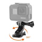 GP451 360-degree Rotating J-type Base for GoPro Hero11 Black / HERO10 Black /9 Black /8 Black /7 /6 /5 /5 Session /4 Session /4 /3+ /3 /2 /1, DJI Osmo Action and Other Action Cameras - 1