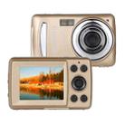 1280x720P HD 4X Digital Zoom 16.0 MP Digital Video Camera Recorder with 2.4 inch TFT Screen(Gold) - 1