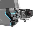Helmet Belt Mount + Waterproof Housing Protective Case for GoPro HERO7 Black /6 /5 - 1