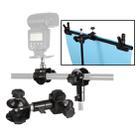 C-Type 2 in 1 Camera Umbrella Holder Clip Clamp Bracket Support for Tripod Light Stand Outdoor Photography - 1