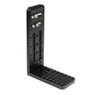 180A Universal 1/4 inch / 3/8 inch Vertical Shoot Quick Release L Plate Bracket Base Holder (Black) - 1