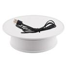 20cm 360 Degree Electric Rotating Turntable Display Stand Photography Video Shooting Props Turntable, Load 1.5kg, Powered by Battery & USB(White) - 2