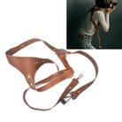 Quick Release Anti-Slip Shoulder Leather Harness Camera Strap with Metal Hook for SLR / DSLR Cameras (Left Shoulder) - 1