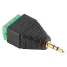 2.5mm Male Plug 3 Pole 3 Pin Terminal Block Stereo Audio Connector - 3
