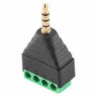 3.5mm Male Plug 4 Pole 4 Pin Terminal Block Stereo Audio Connector - 4