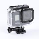 For GoPro HERO8 Black 45m Waterproof Housing Protective Case with Buckle Basic Mount & Screw (Transparent) - 1