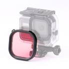 Square Housing Diving Color Lens Filter for GoPro HERO8 Black Original Waterproof Housing (Pink) - 1