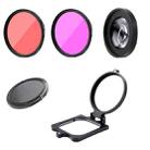 RUIGPRO for GoPro HERO8 58mm 16X Macro Lens + Red/Purple Diving Lens  Filter + Dive Housing Waterproof Case Kits with Filter Adapter Ring & Lens Cap - 2