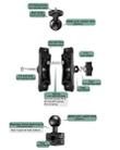 6cm Connecting Rod Fixed Motorcycle Mount Holder for GoPro, Insta360, DJI and Other Action Cameras(Black) - 3