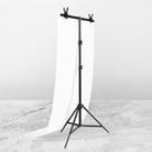 70x200cm T-Shape Photo Studio Background Support Stand Backdrop Crossbar Bracket Kit with Clips, No Backdrop - 1