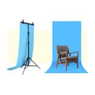 70x200cm T-Shape Photo Studio Background Support Stand Backdrop Crossbar Bracket Kit with Clips, No Backdrop - 2