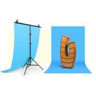 150x200cm T-Shape Photo Studio Background Support Stand Backdrop Crossbar Bracket Kit with Clips, No Backdrop - 2