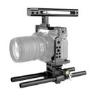 YELANGU C15 YLG0711A Video Camera Cage Stabilizer with Handle & Rail Rod for Nikon Z6 / Z7(Black) - 1
