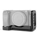 YELANGU YLG0715A 1/4 inch Vertical Shoot Quick Release L Plate Bracket Base Holder for Sony A6300 / A6000 / A6100 / A6400 / A6500 (Black) - 1