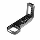 YELANGU YLG0715A 1/4 inch Vertical Shoot Quick Release L Plate Bracket Base Holder for Sony A6300 / A6000 / A6100 / A6400 / A6500 (Black) - 2